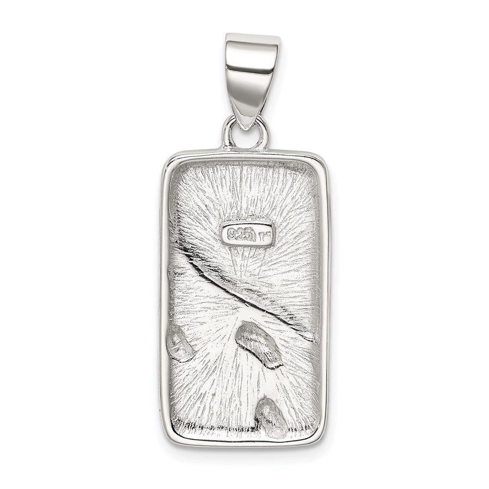 Sterlingsilber You Are Never Alone Antikisiert Footprint Anhänger