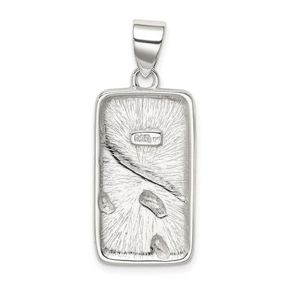 Sterlingsilber You Are Never Alone Antikisiert Footprint Anhänger