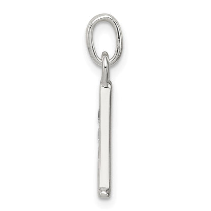 Sterlingsilber Weiß Zirkonia Buchstabe A Initiale Anhänger
