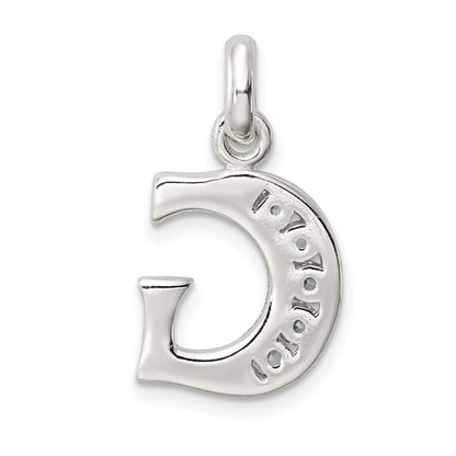 Sterlingsilber Weiß Zirkonia Buchstabe G Initiale Anhänger