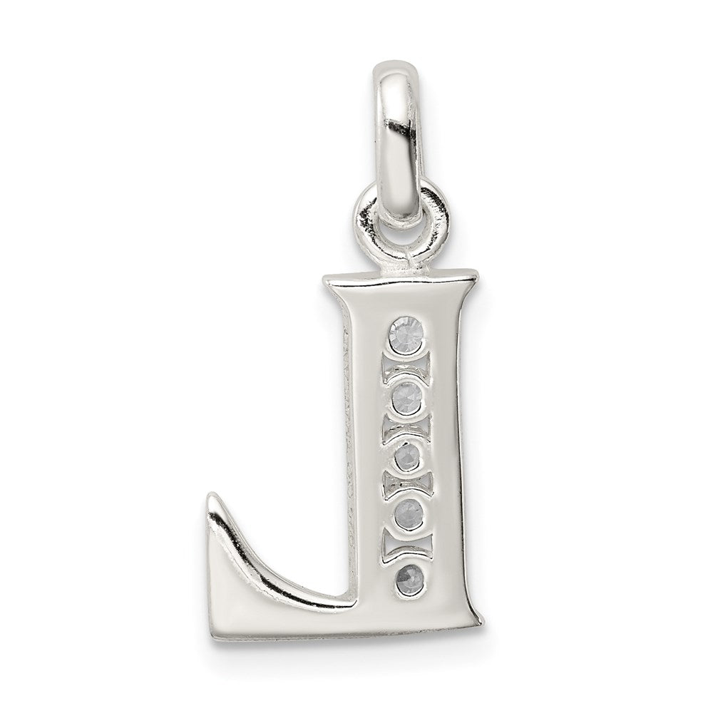 Sterlingsilber Weiß Zirkonia Buchstabe L Initiale Anhänger