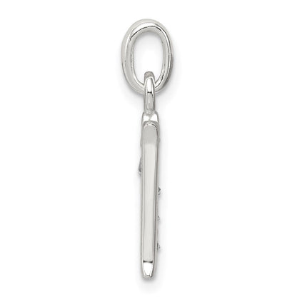 Sterlingsilber Weiß Zirkonia Buchstabe N Initiale Anhänger
