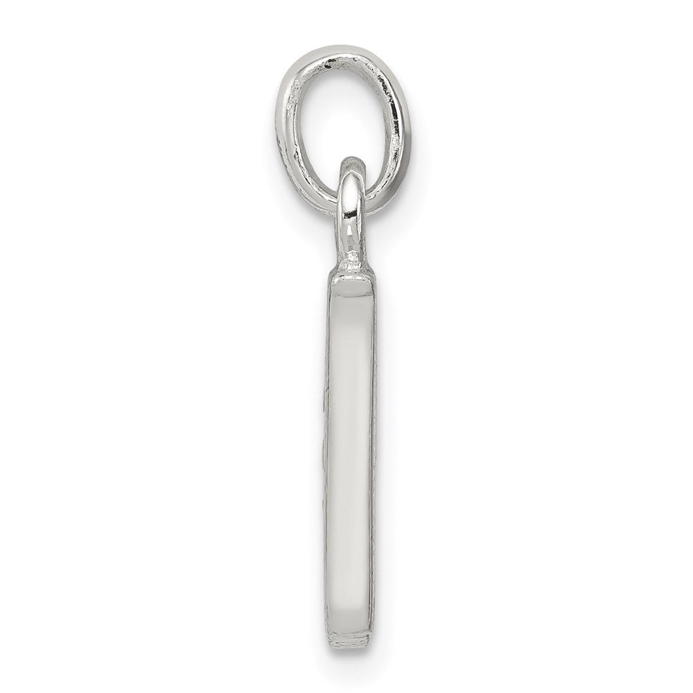 Sterlingsilber Weiß Zirkonia Buchstabe W Initiale Anhänger