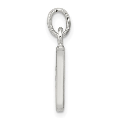 Sterlingsilber Weiß Zirkonia Buchstabe W Initiale Anhänger