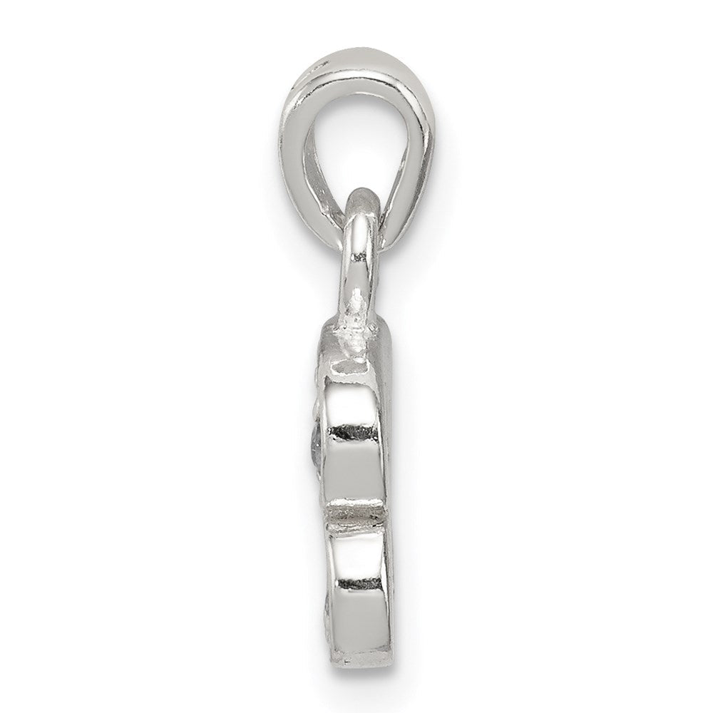 Sterlingsilber Zirkonia Buchstabe B Initiale Anhänger