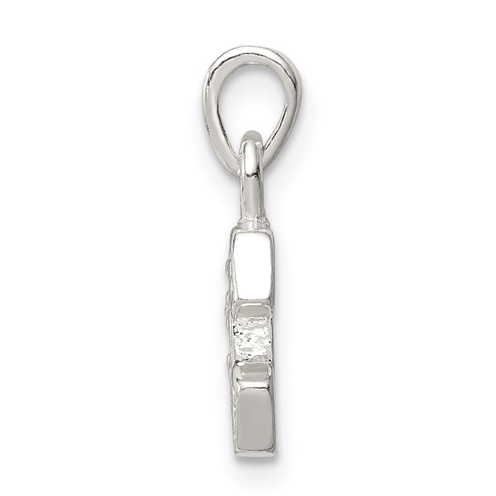 Sterlingsilber Zirkonia Buchstabe E Initiale Anhänger