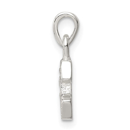 Sterlingsilber Zirkonia Buchstabe E Initiale Anhänger