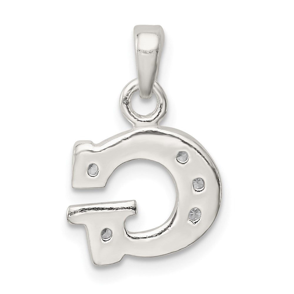 Sterlingsilber Zirkonia Buchstabe G Initiale Anhänger
