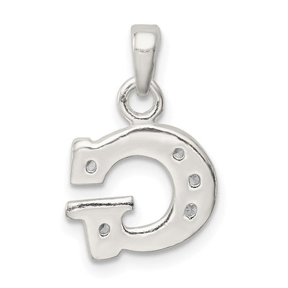 Sterlingsilber Zirkonia Buchstabe G Initiale Anhänger