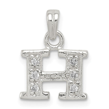 Sterlingsilber Zirkonia Buchstabe H Initiale Anhänger