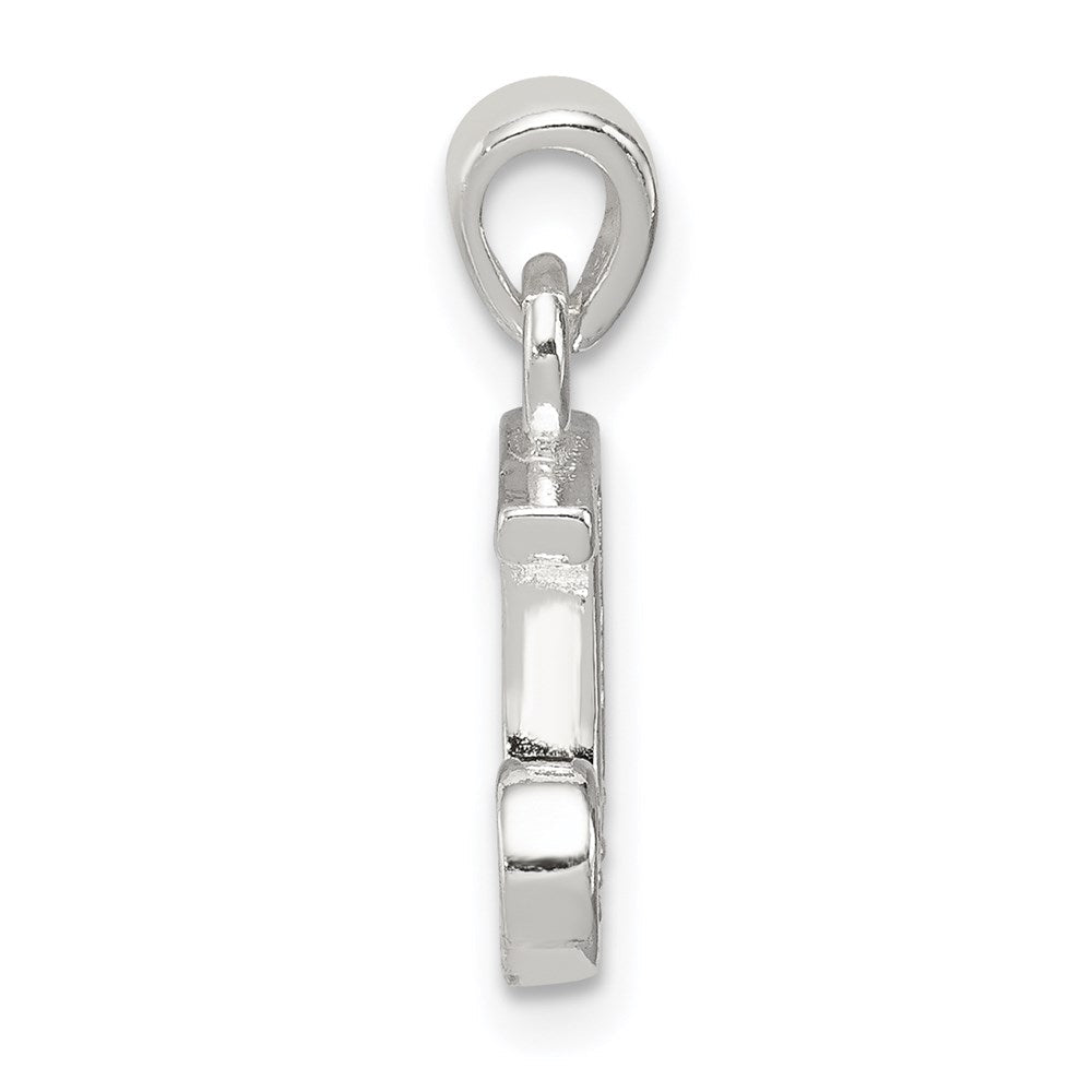 Sterlingsilber Zirkonia Buchstabe J Initiale Anhänger
