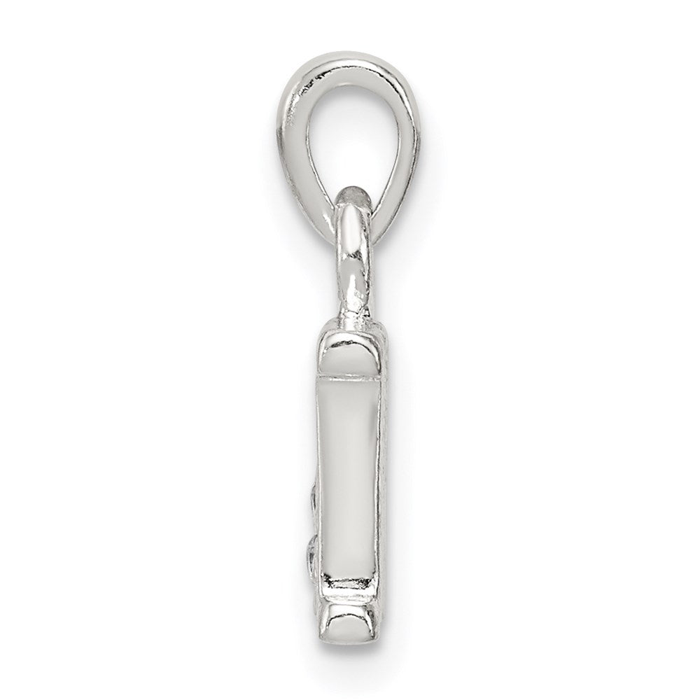Sterlingsilber Zirkonia Buchstabe N Initiale Anhänger