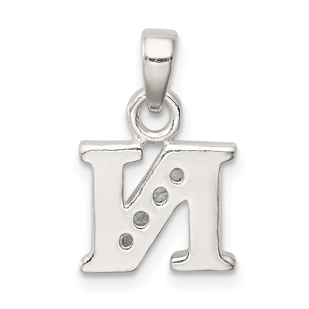 Sterlingsilber Zirkonia Buchstabe N Initiale Anhänger