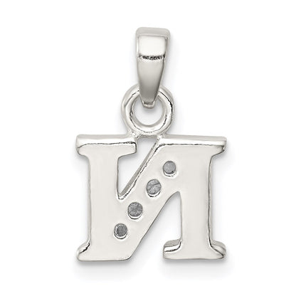 Sterlingsilber Zirkonia Buchstabe N Initiale Anhänger