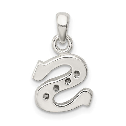 Sterlingsilber Zirkonia Buchstabe S Initiale Anhänger