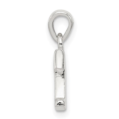 Sterlingsilber Zirkonia Buchstabe T Initiale Anhänger