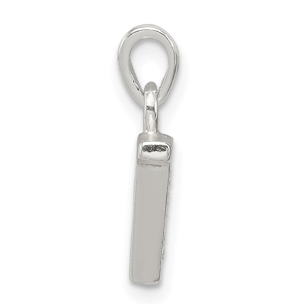 Sterlingsilber Zirkonia Buchstabe V Initiale Anhänger
