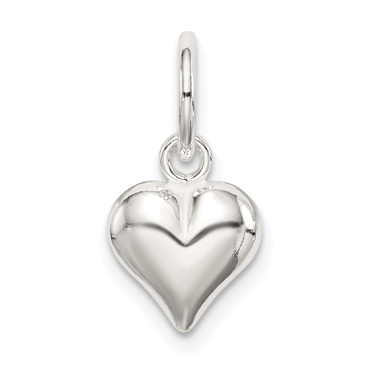 Sterlingsilber Puff Herz Charm