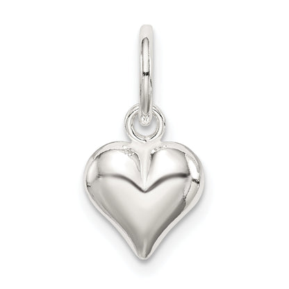 Sterlingsilber Puff Herz Charm