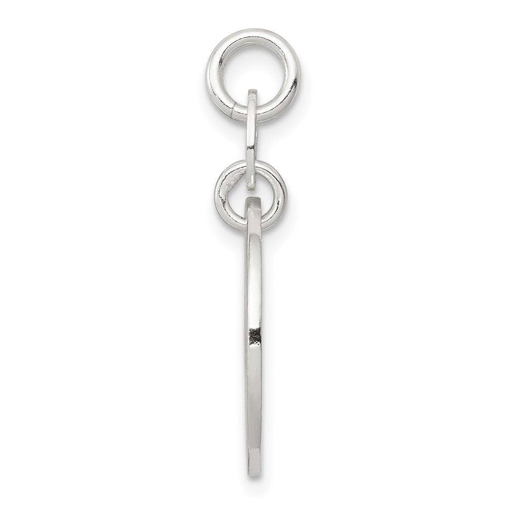 Sterlingsilber Poliert Kreis Mama Charm