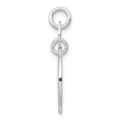 Sterlingsilber Poliert Kreis Mama Charm