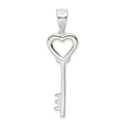 Sterlingsilber Poliert Key Anhänger