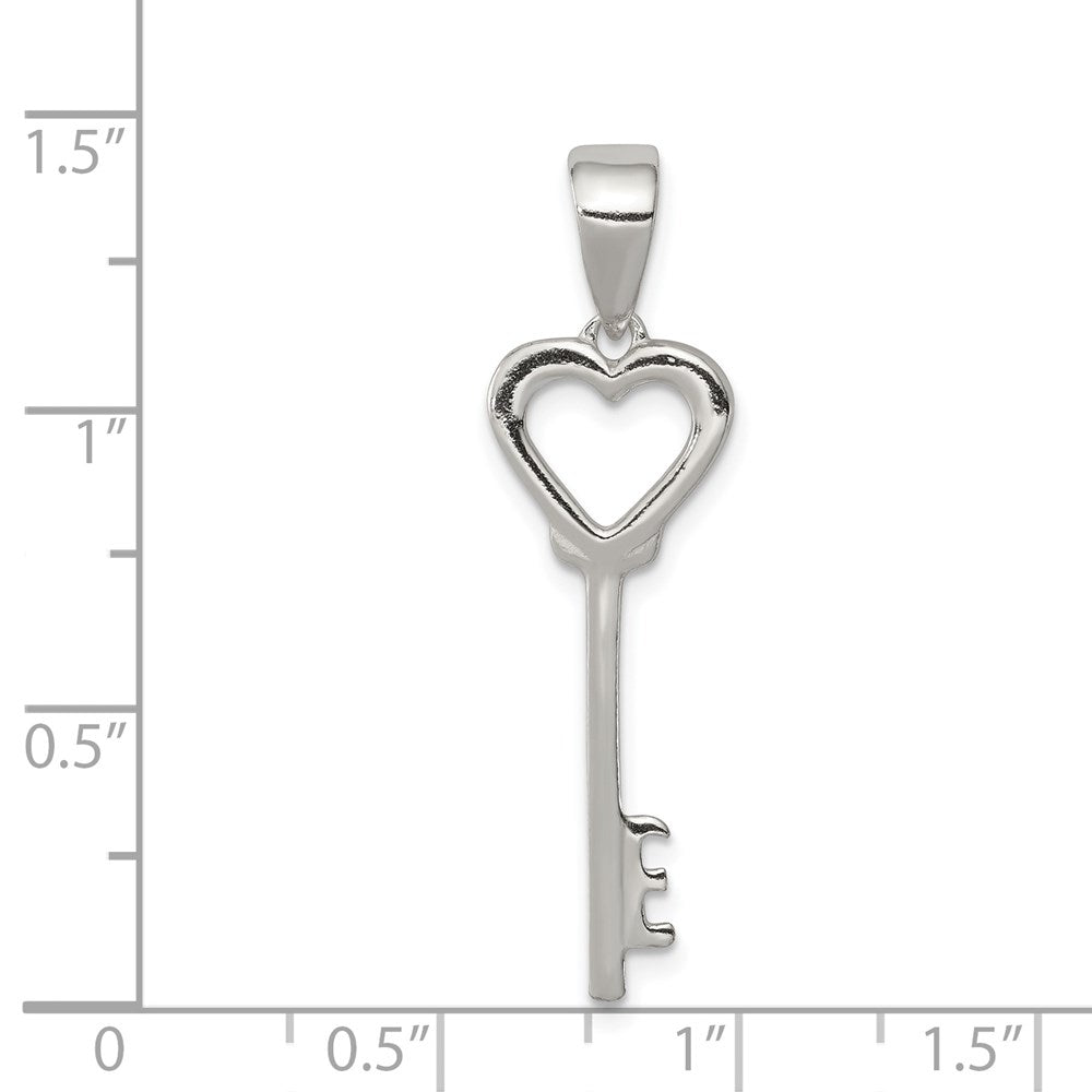 Sterlingsilber Poliert Key Anhänger
