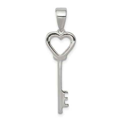 Sterlingsilber Poliert Key Anhänger
