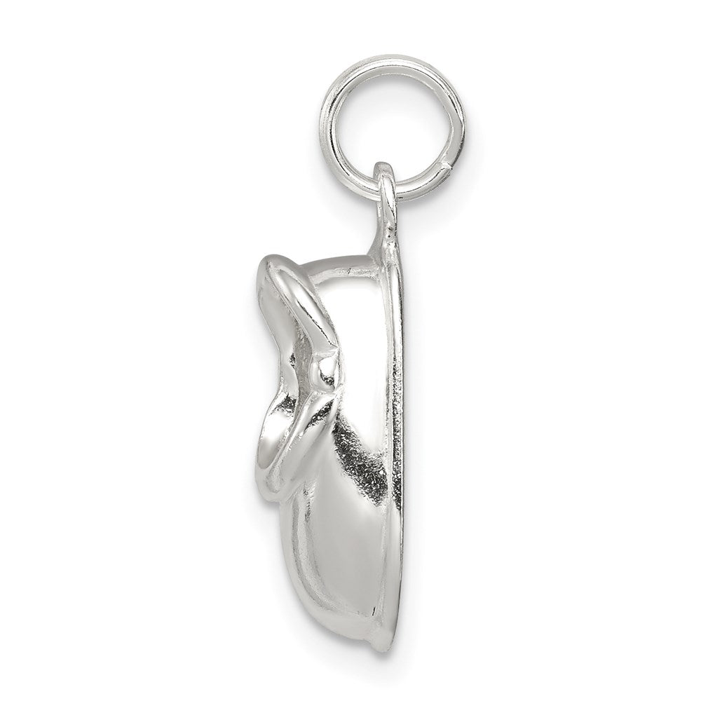 Sterlingsilber Poliert Schuh Charm