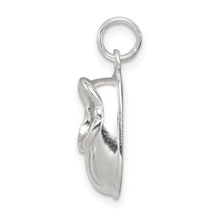 Sterlingsilber Poliert Schuh Charm