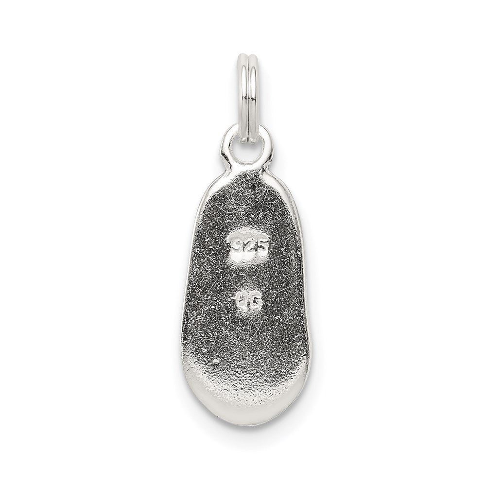 Sterlingsilber Poliert Schuh Charm