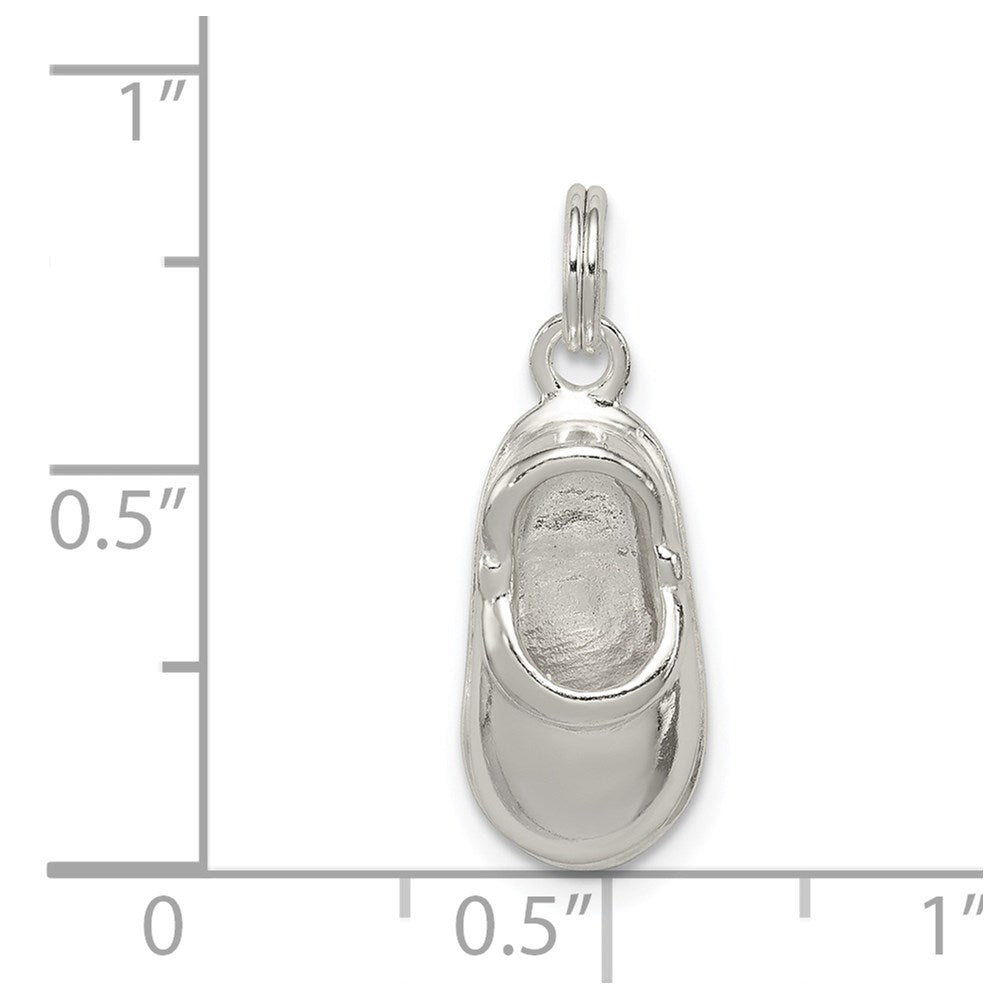 Sterlingsilber Poliert Schuh Charm