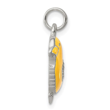 Sterlingsilber Preciosa Kristall Emailliert Gelb Baby Chick Charm