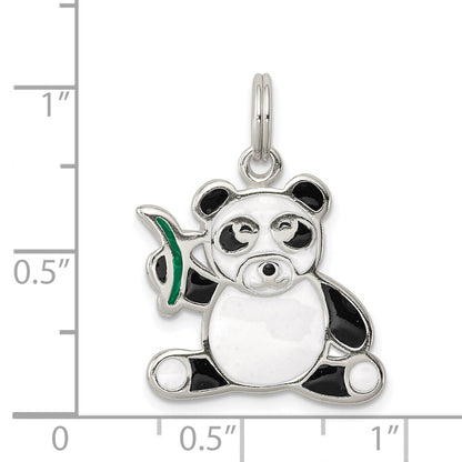 Sterlingsilber Emailliert Panda Bär Charm