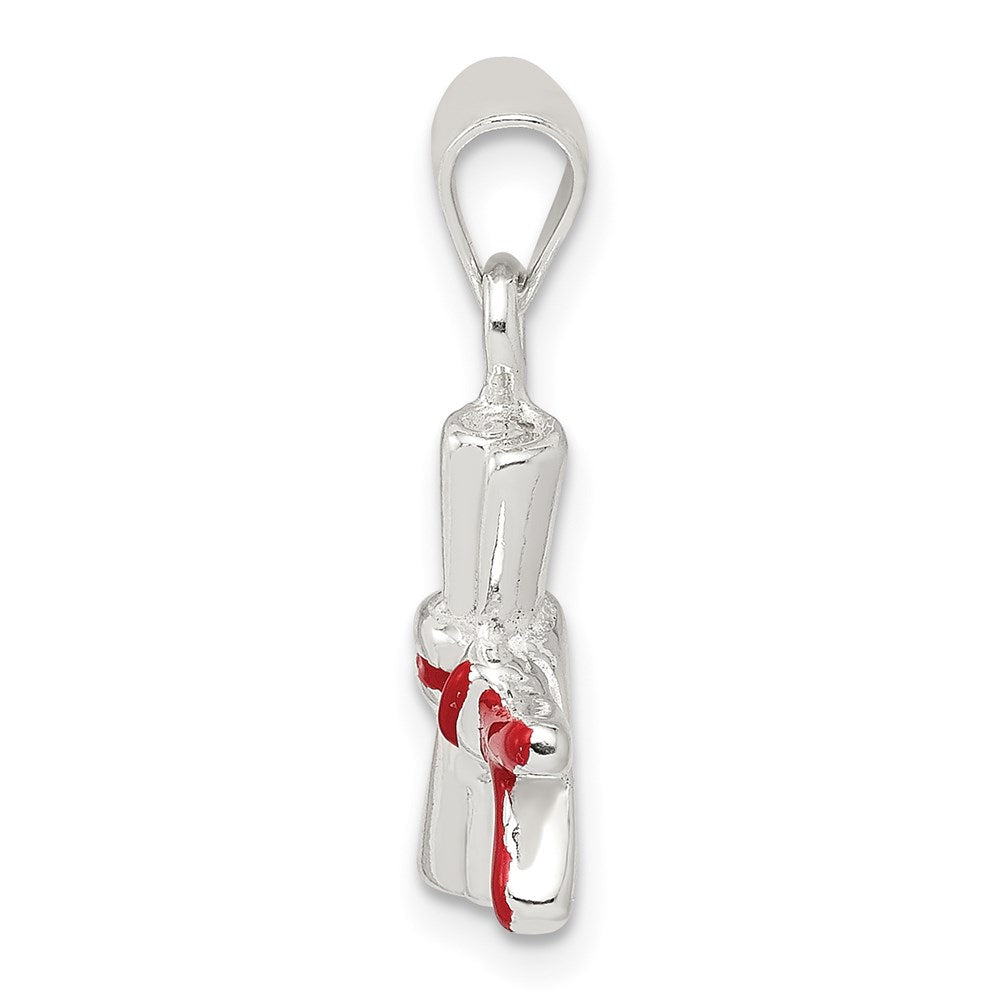 Sterlingsilber Emailliert Diploma Charm