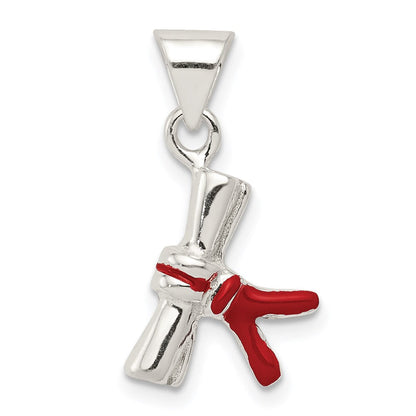 Sterlingsilber Emailliert Diploma Charm
