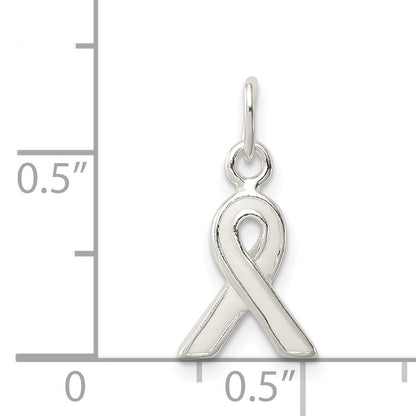 Sterlingsilber Weiß Emailliert Bewusstsein Charm