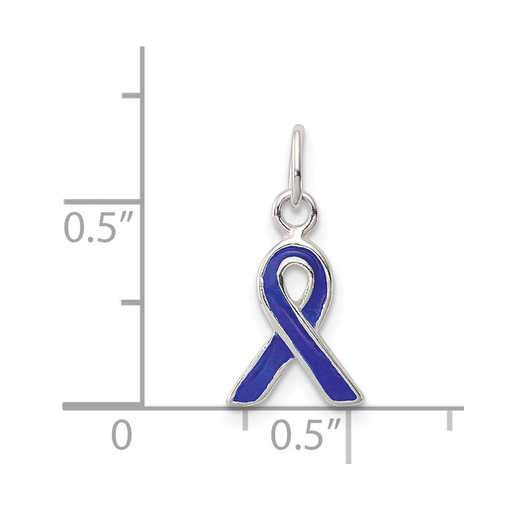 Sterlingsilber Blau Emailliert Bewusstsein Charm