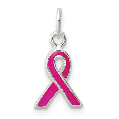 Sterlingsilber Rosa Emailliert Bewusstsein Charm