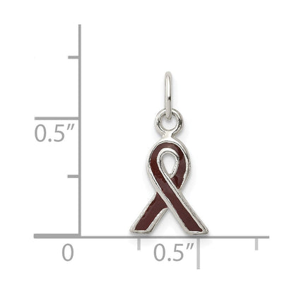 Sterlingsilber Braun Emailliert Bewusstsein Charm