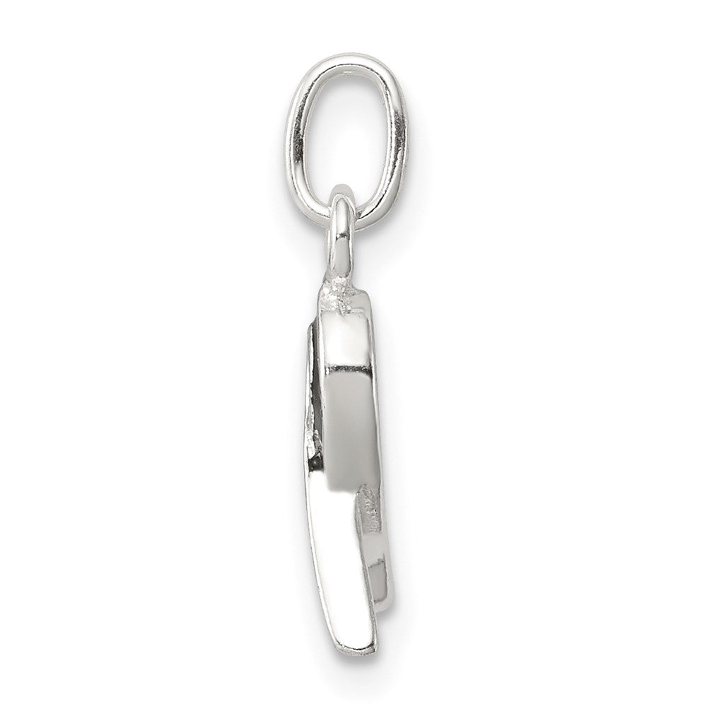 Sterlingsilber Schwarz Emailliert Bewusstsein Charm