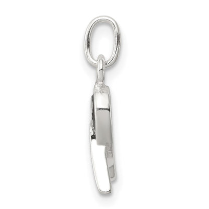 Sterlingsilber Schwarz Emailliert Bewusstsein Charm
