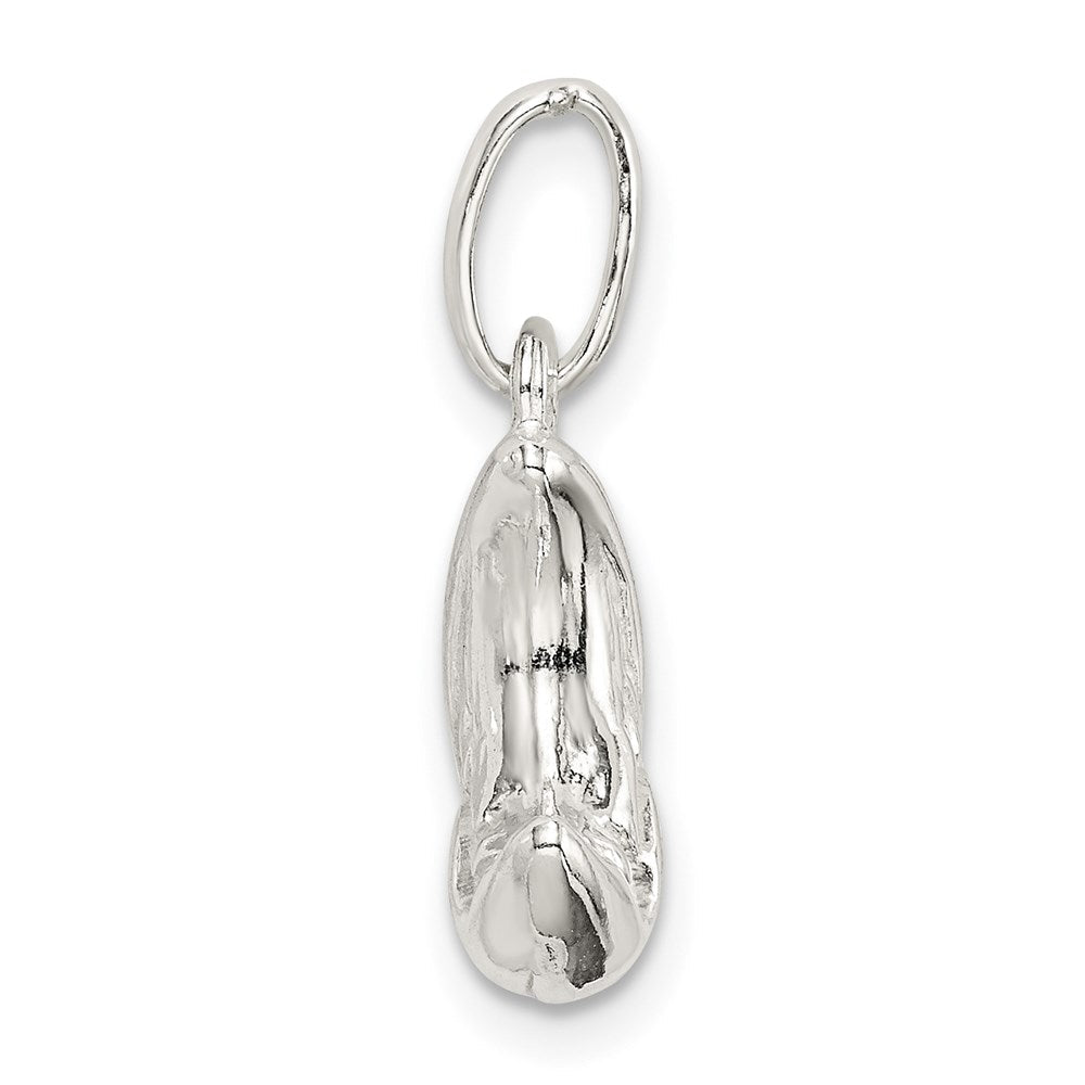 Sterlingsilber 3-d Halb Mond Charm
