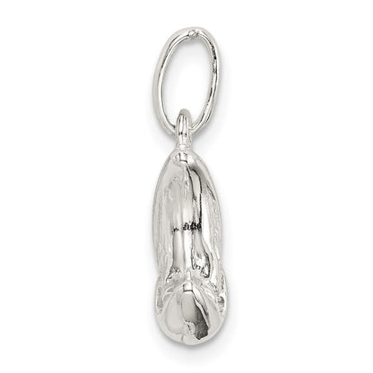 Sterlingsilber 3-d Halb Mond Charm