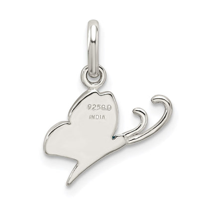 Sterlingsilber Emailliert Schmetterling Charm