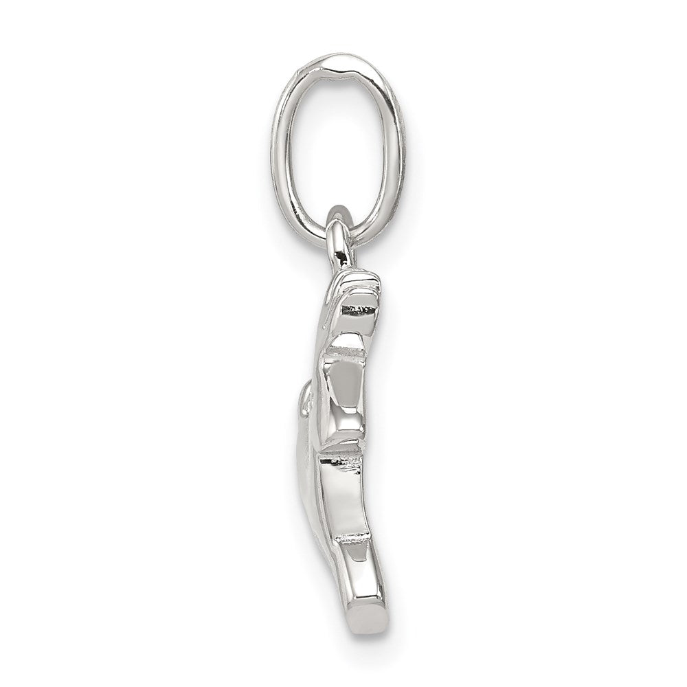 Sterlingsilber Rhodiniert Running Hirsch Charm