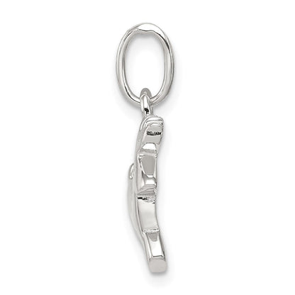Sterlingsilber Rhodiniert Running Hirsch Charm