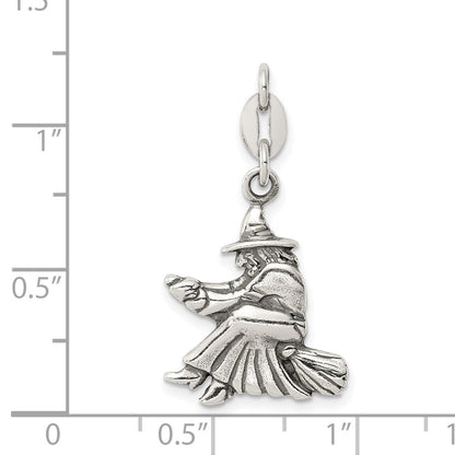Sterlingsilber Antikisiert Witch Anhänger