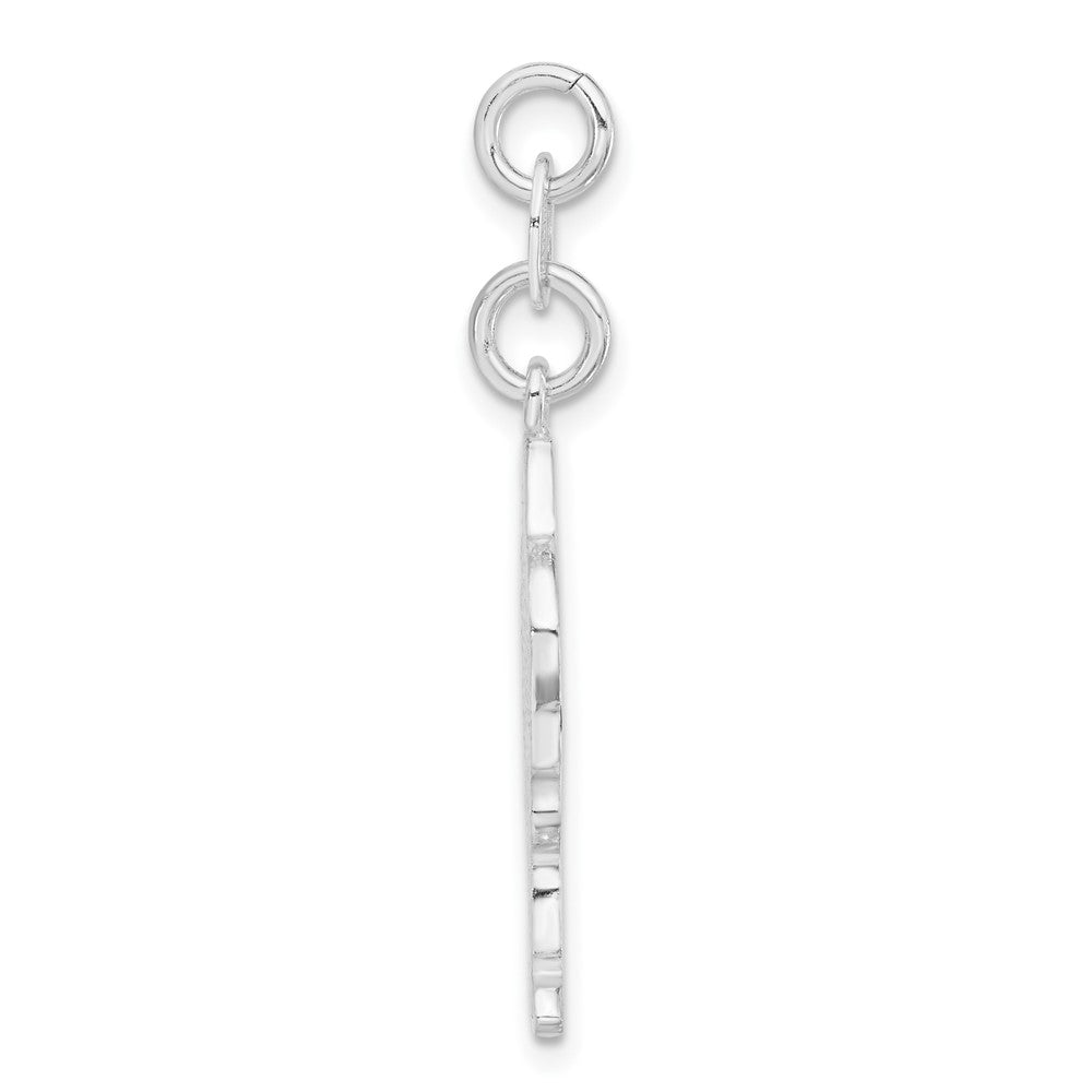 Sterlingsilber Poliert & Emailliert Santa Charm