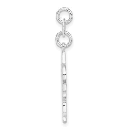 Sterlingsilber Poliert & Emailliert Santa Charm